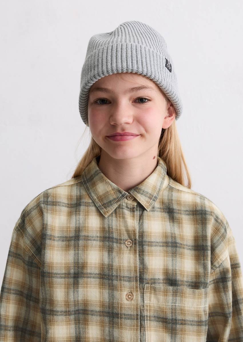 TEENS-GIRLS shirt blouse made from soft organic cotton flannel