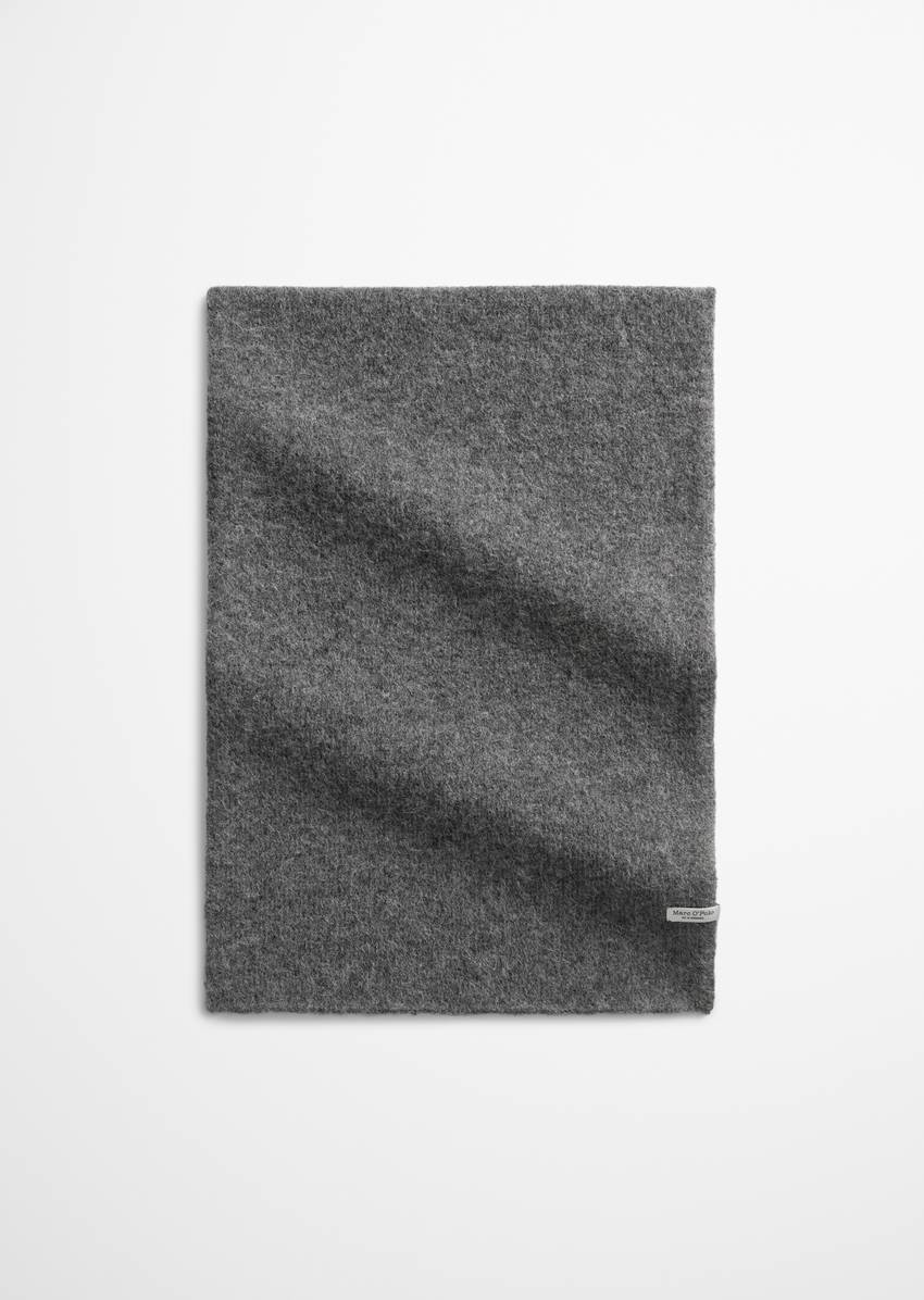 Scarf made from a soft alpaca wool mix