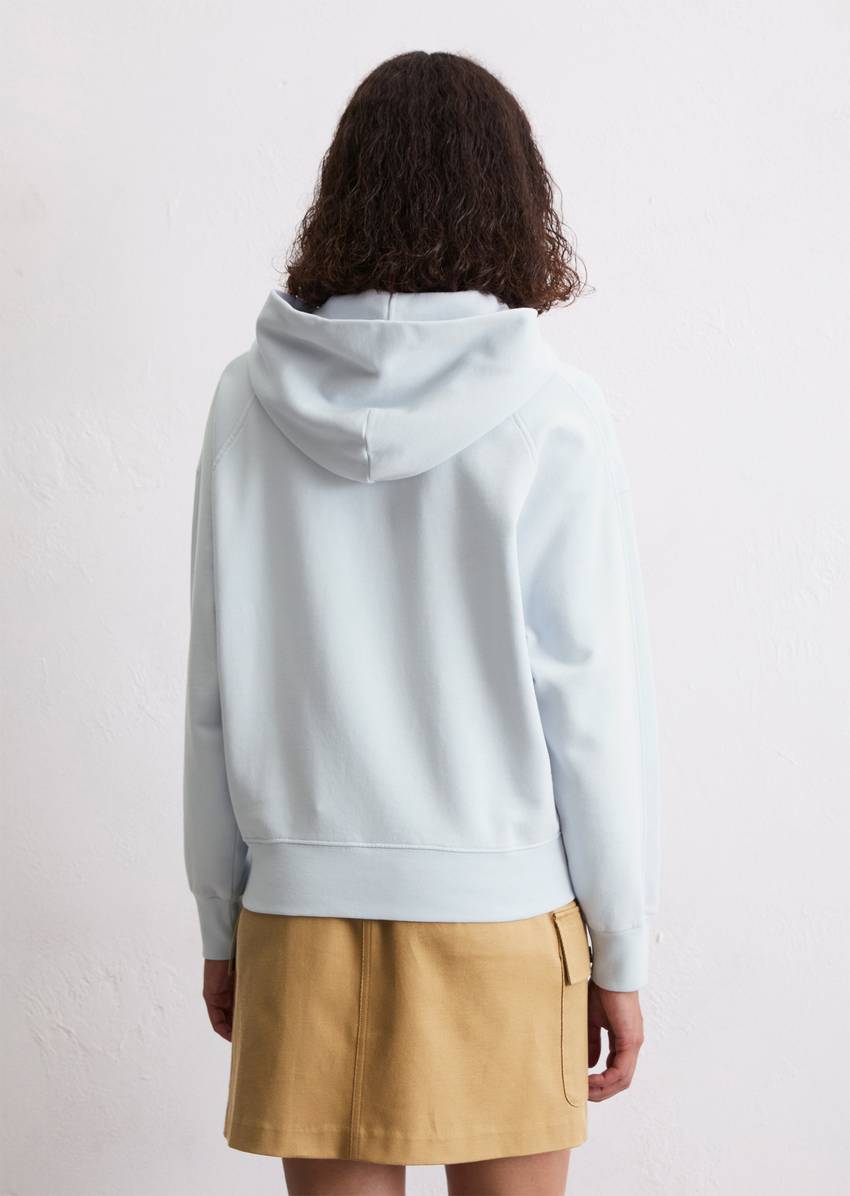 Logo hooded sweatshirt relaxed made from organic cotton