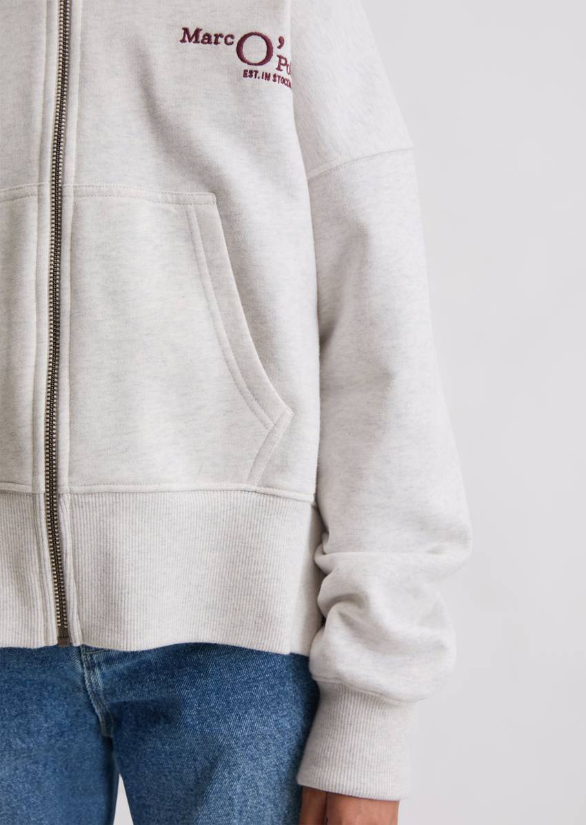 TEENS-GIRLS hooded sweat jacket in a loose relaxed fit