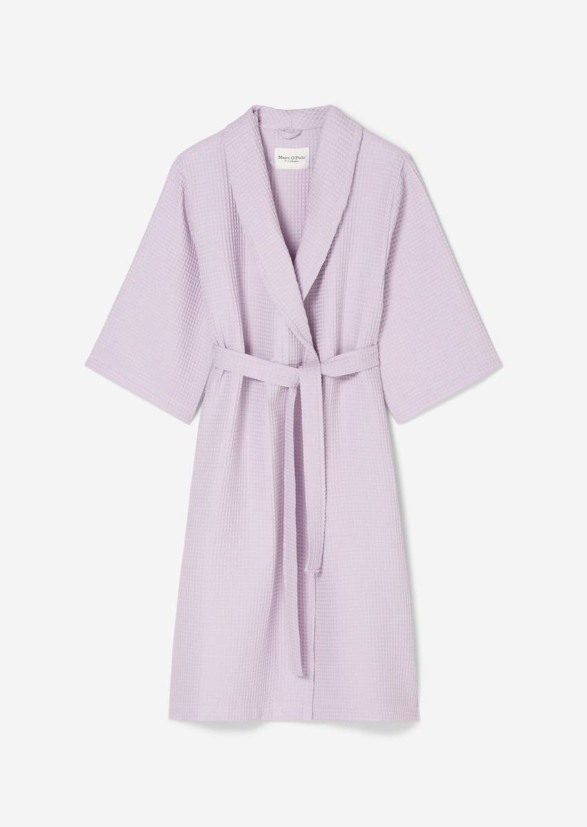 Ladies' bathrobe model Essential from waffle piqué