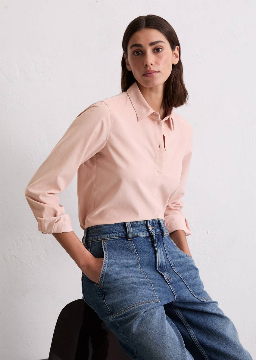 Blouse in velvety corduroy quality