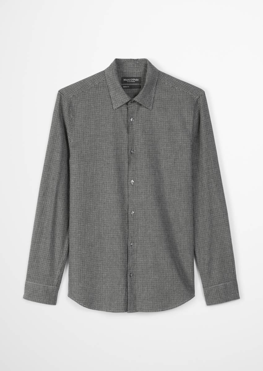 Shirt shaped made from organic cotton flannel