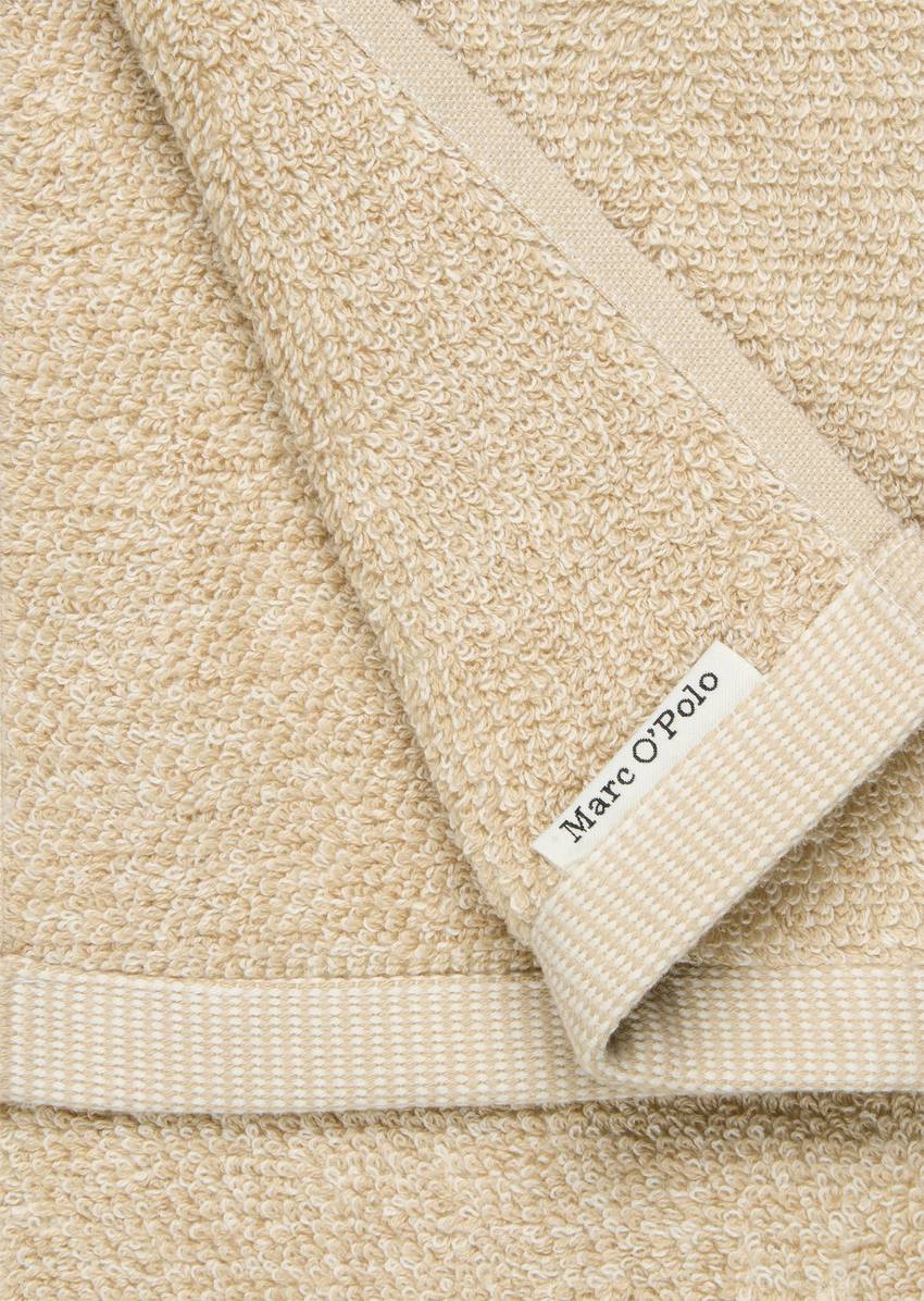 Guest towel model Timeless melange made from pure organic cotton