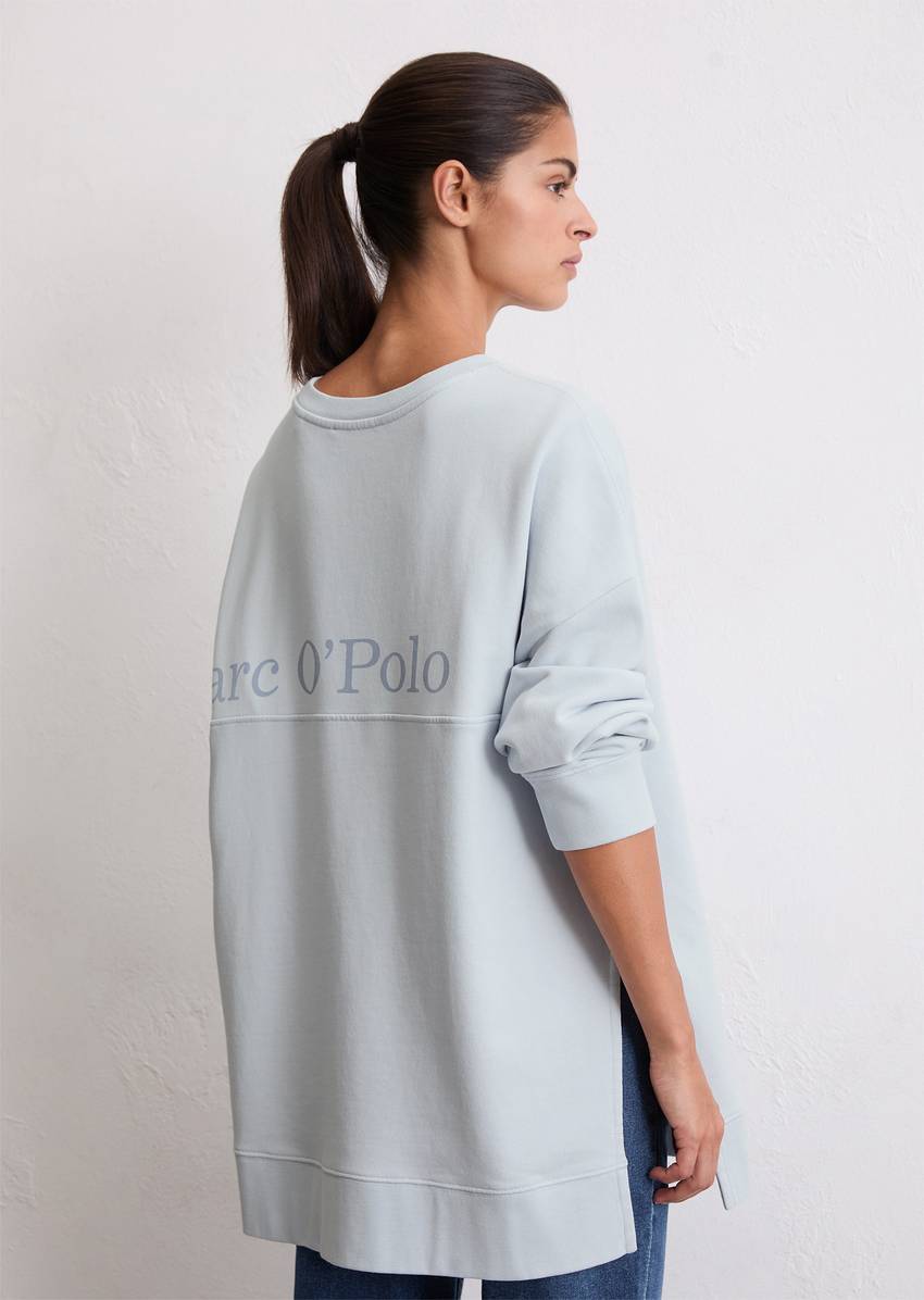 Logo sweatshirt loose made from organic cotton