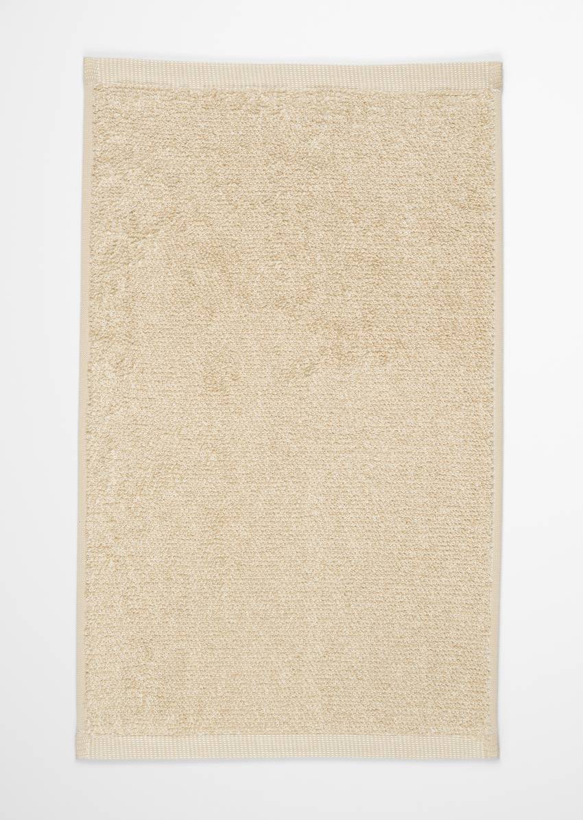 Guest towel model Timeless melange made from pure organic cotton