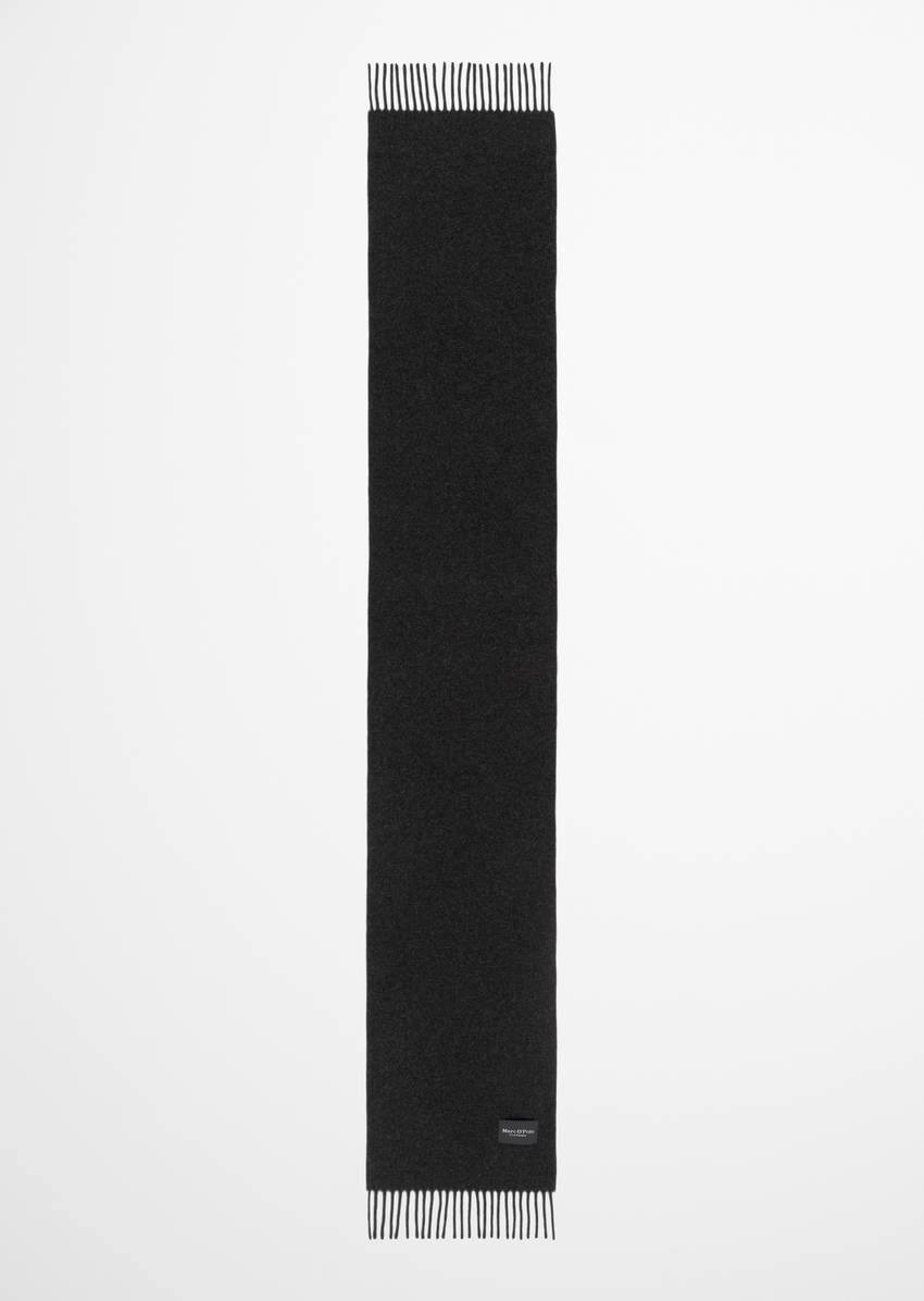 Fringed scarf made from soft new wool