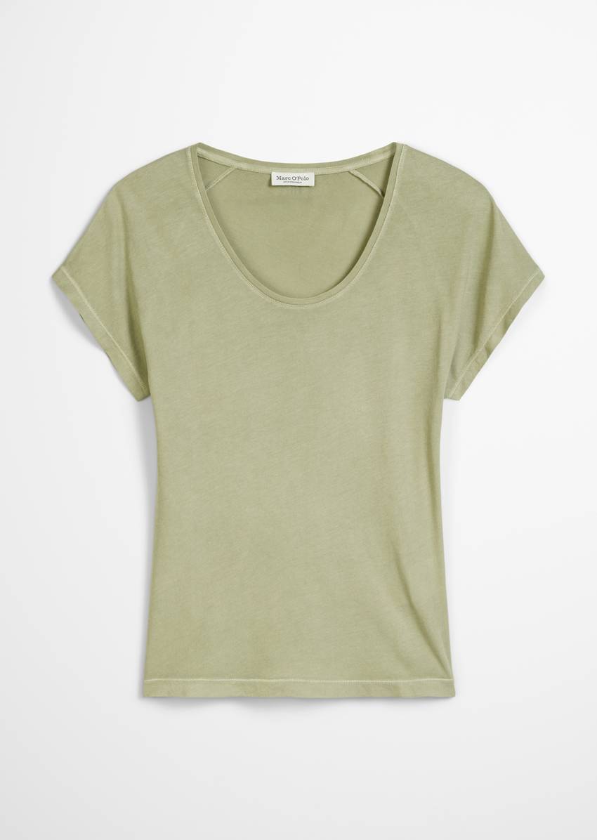 T-shirt regular made from a viscose/organic cotton blend