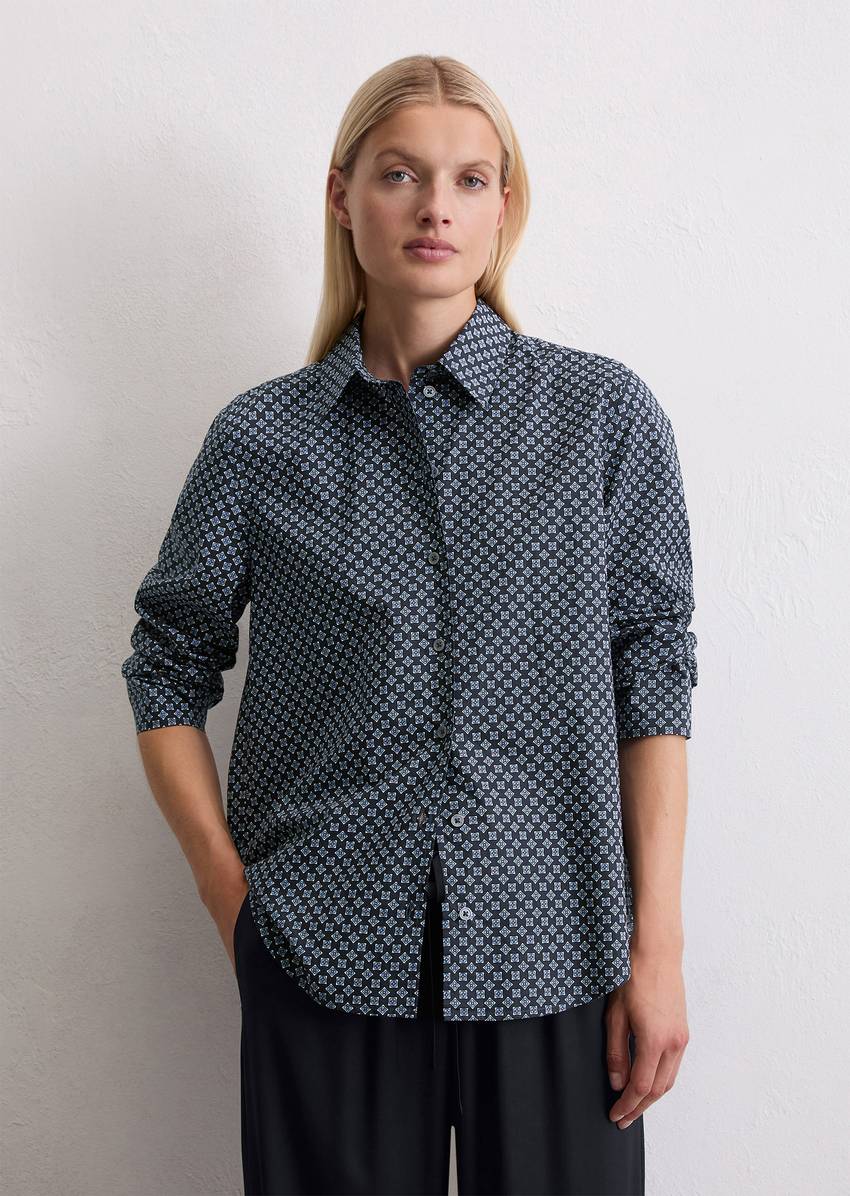 A-shape blouse made from papertouch poplin
