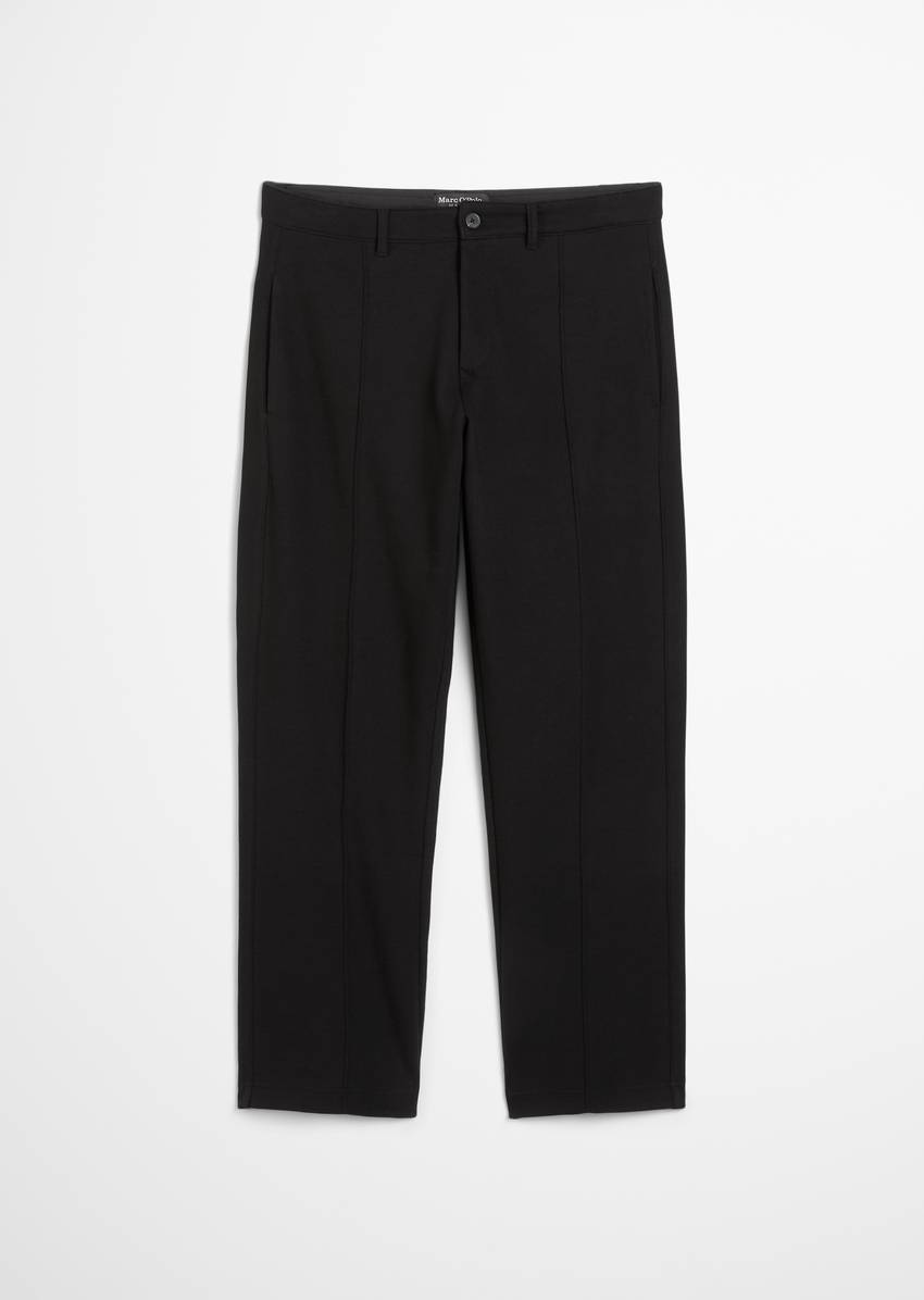 Relaxed jersey pants made from a stretchy organic cotton blend