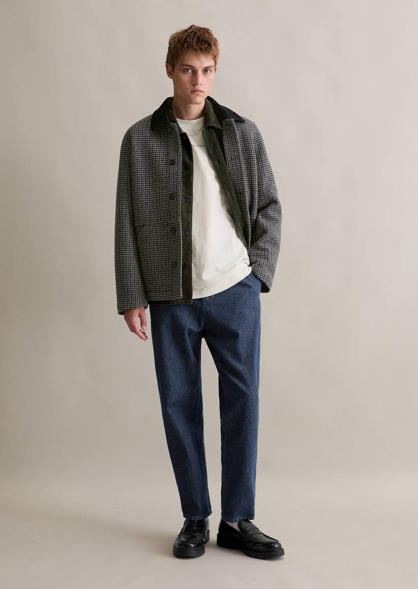 Wool jacket regular made from a warm double-face wool blend