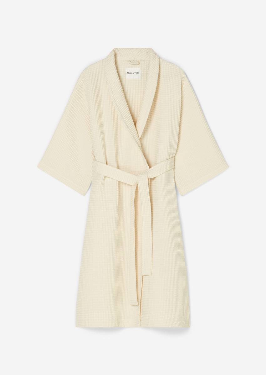 Ladies' bathrobe model Essential from waffle piqué