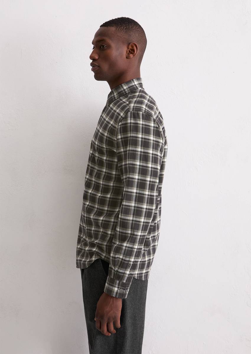 Regular shirt made from soft organic cotton flannel