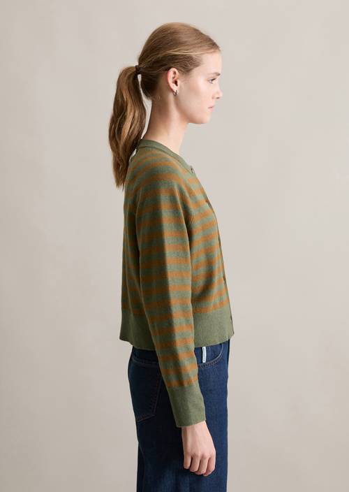 Cardigan regular made from soft cotton stretch