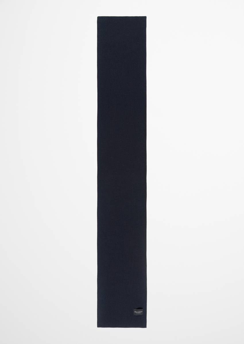 Scarf made from an organic cotton-sheep's wool mix