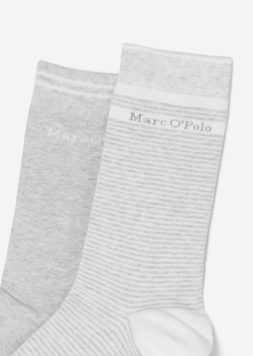 Organic cotton socks in a pack of two