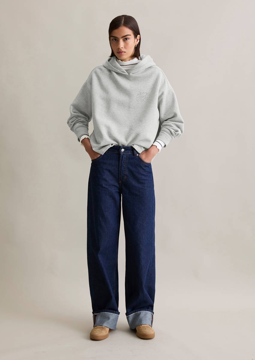 Hoodie regular made from a soft organic cotton blend