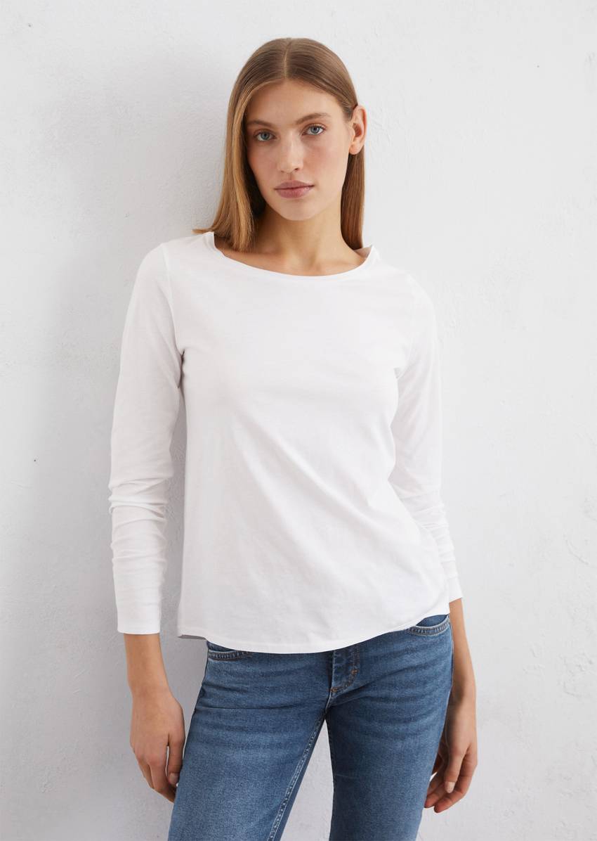 Longsleeve regular in organic cotton fabric