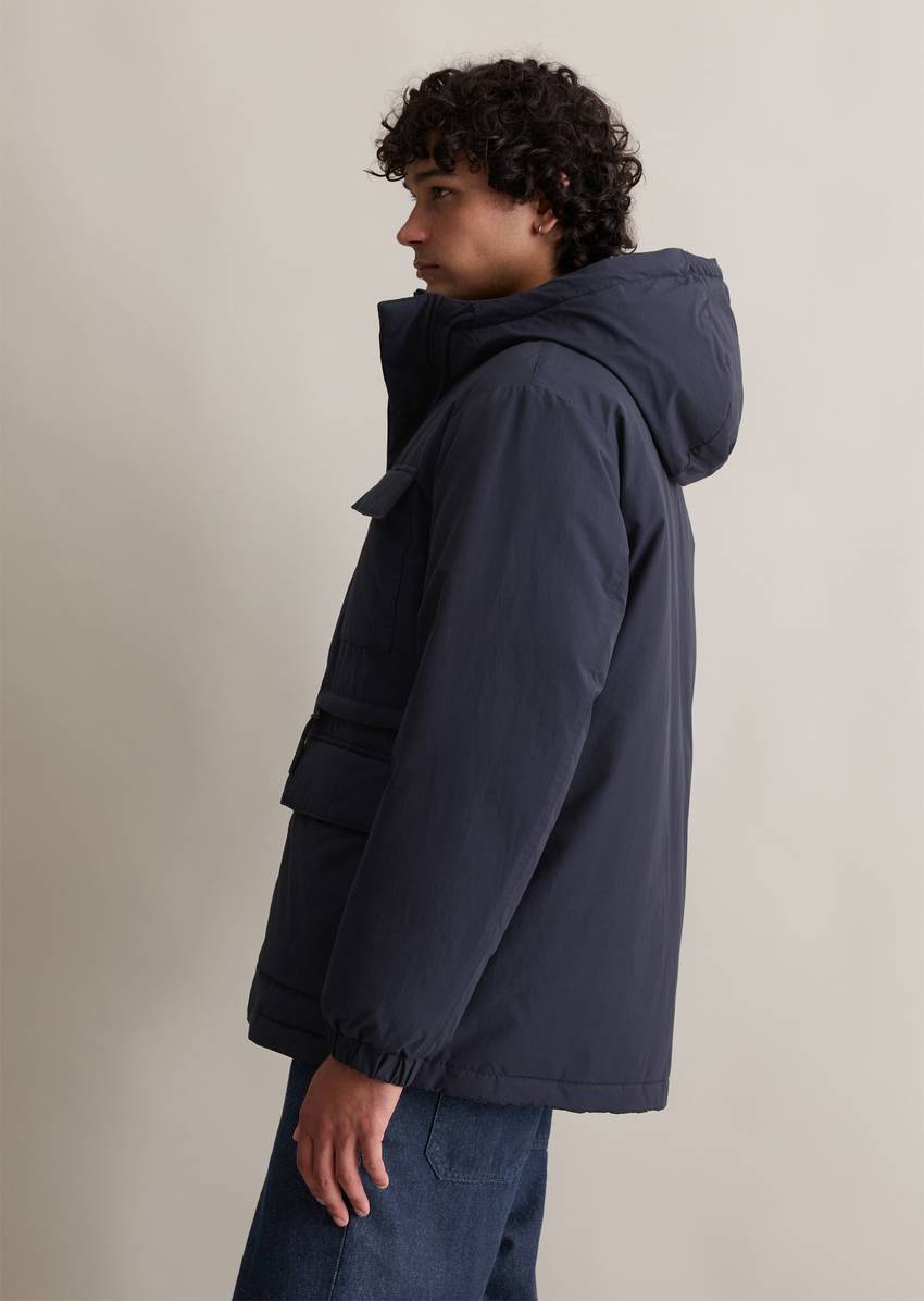 Hooded jacket regular water-repellent with light padding
