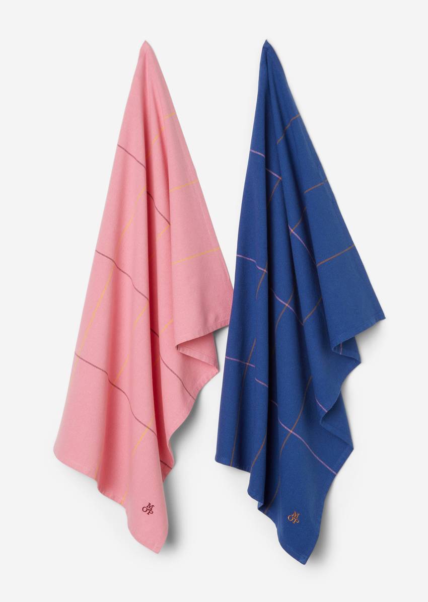 Checkered tea towel In pack of 2