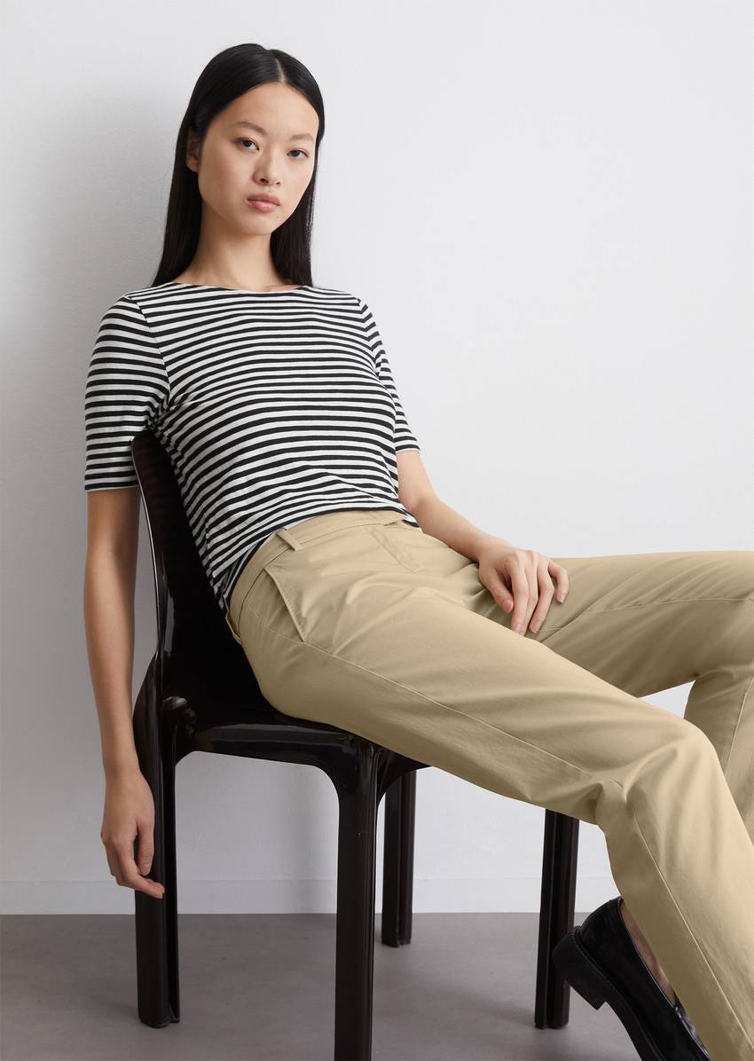Striped T-shirt in a slim fit Made of organic cotton jersey