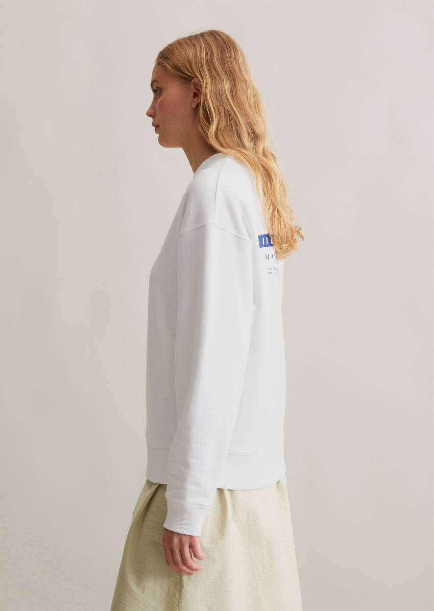 Oversize sweatshirt made from soft French terry
