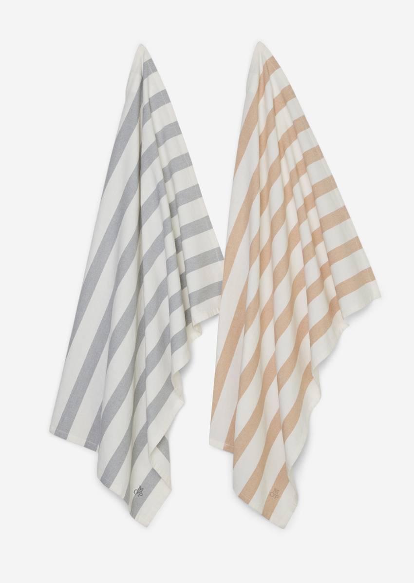 Striped tea towel In pack of 2