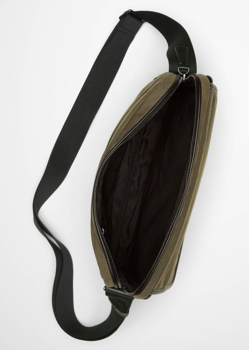 Crossbody bag large made from recycled polyester