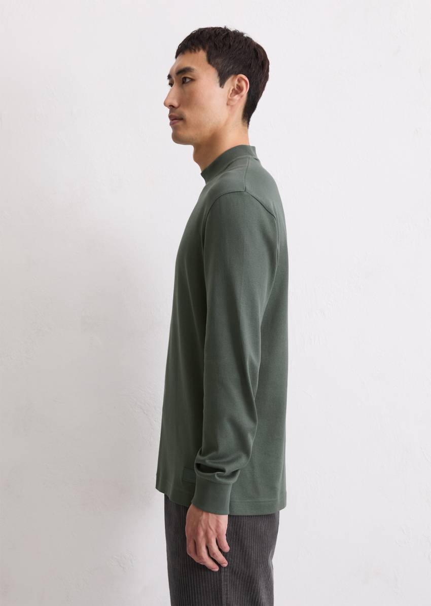 DfC stand-up collar longsleeve regular made from heavyweight organic cotton jersey