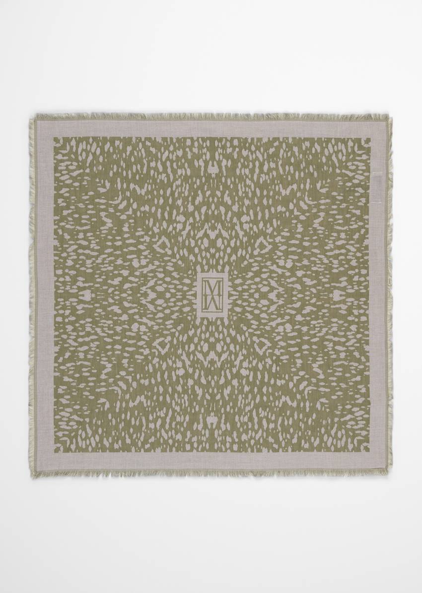 Carré cloth made from organic cotton jacquard