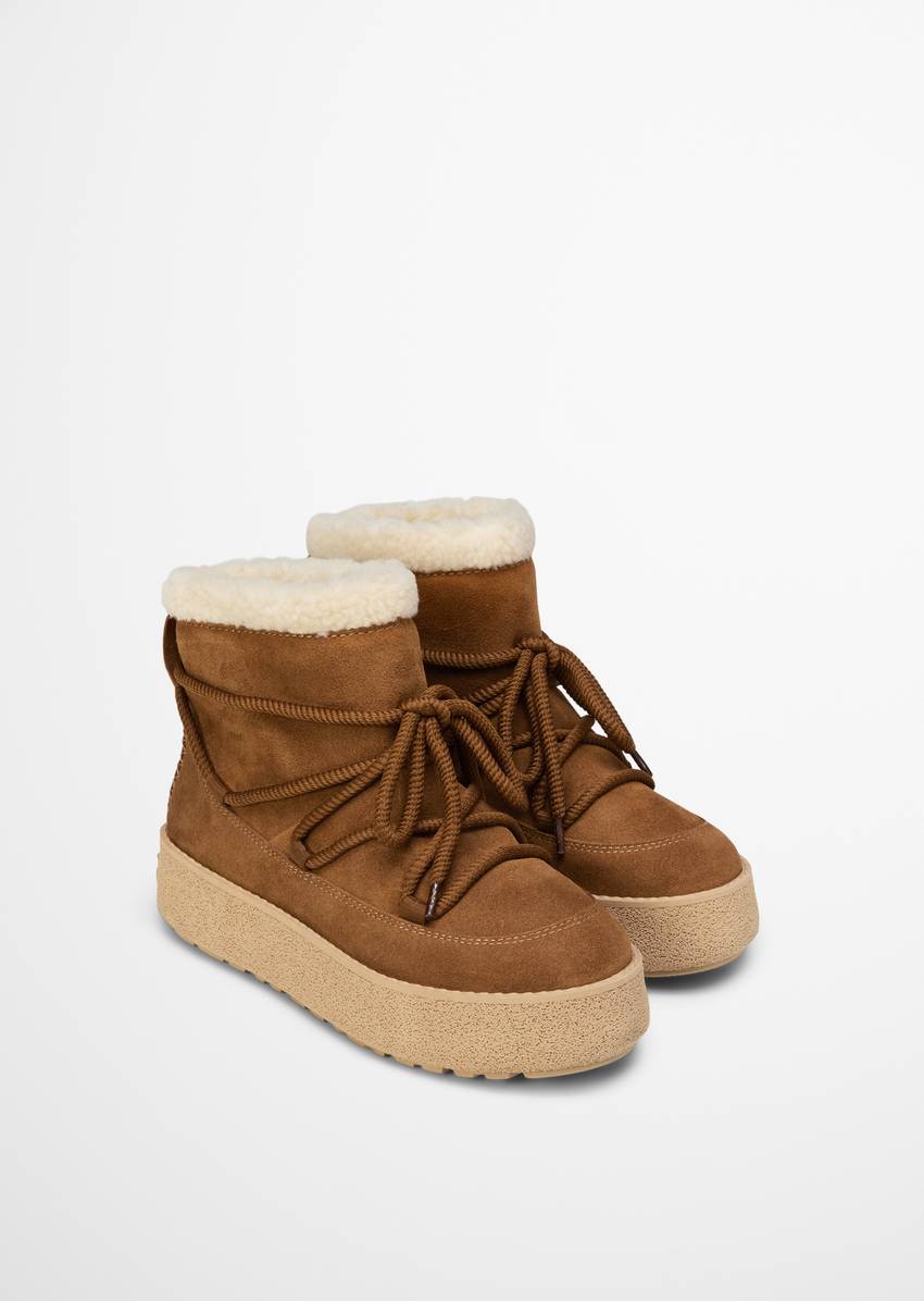 Winter boots model Pia with fluffy warm lining