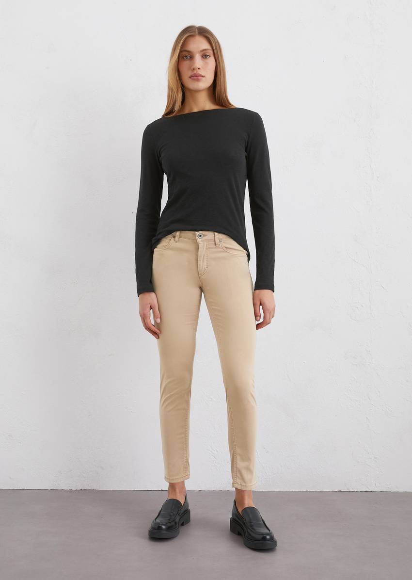 Pants model Lulea slim made from a lyocell-cotton mix