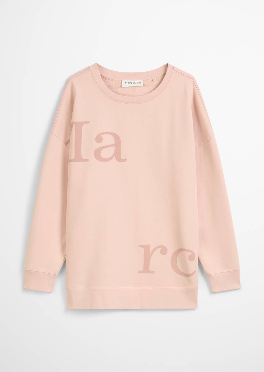 Logo sweatshirt loose made from organic cotton
