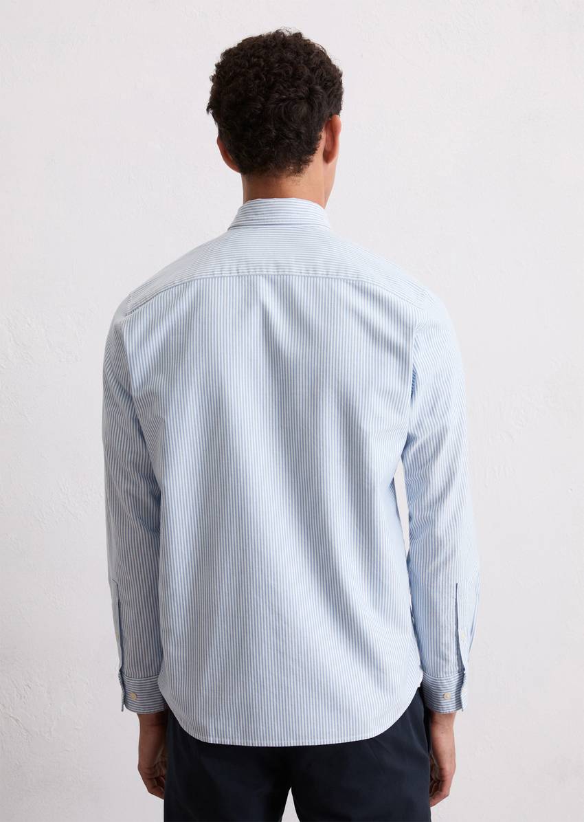 Oxford shirt regular made from striped organic cotton