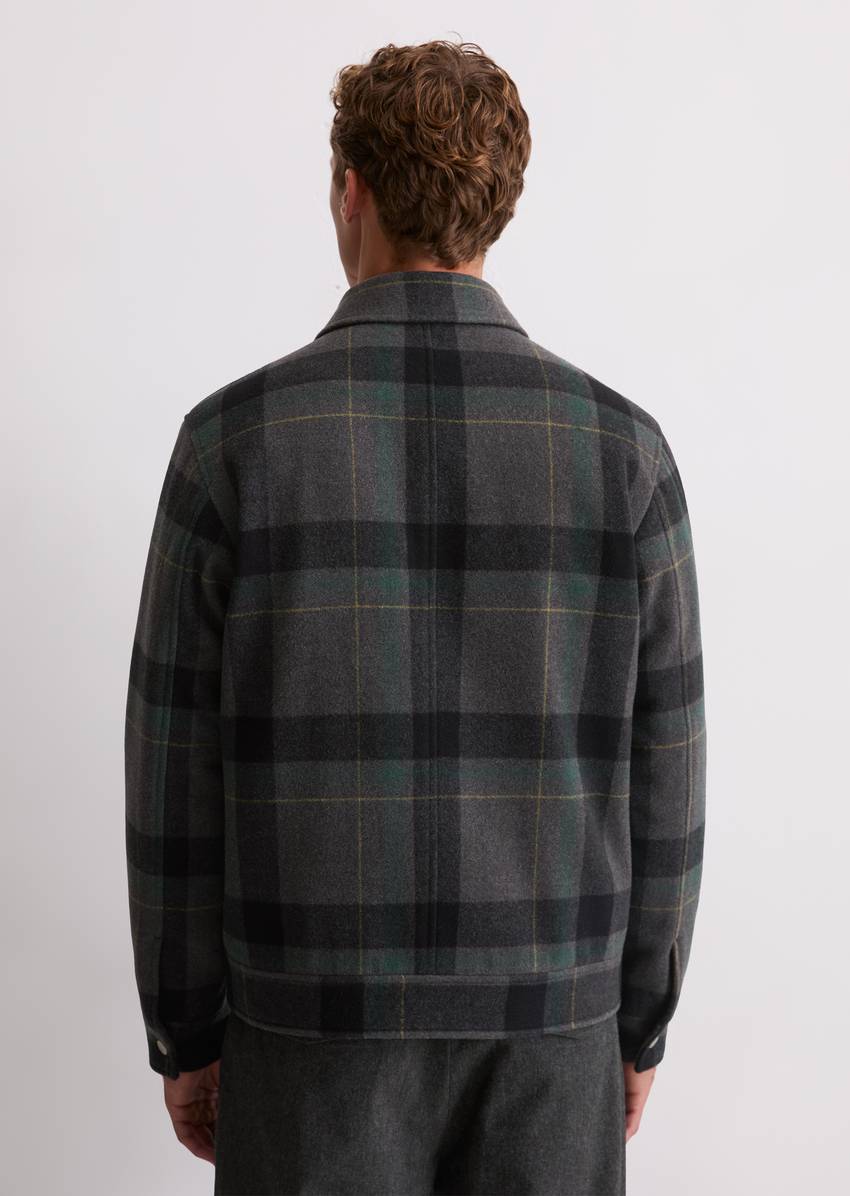 Wool blouson with light padding