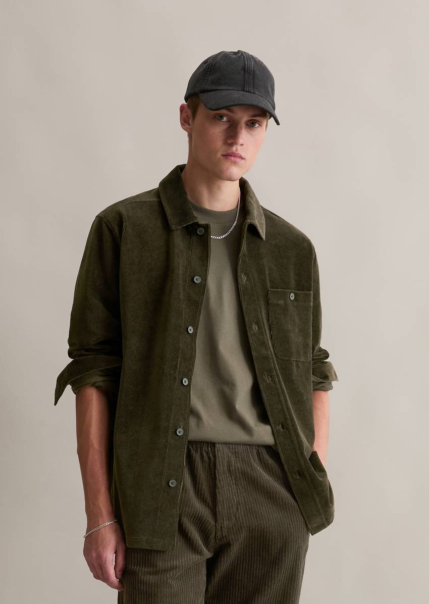 DfC jersey shirt relaxed made from soft terrycloth corduroy