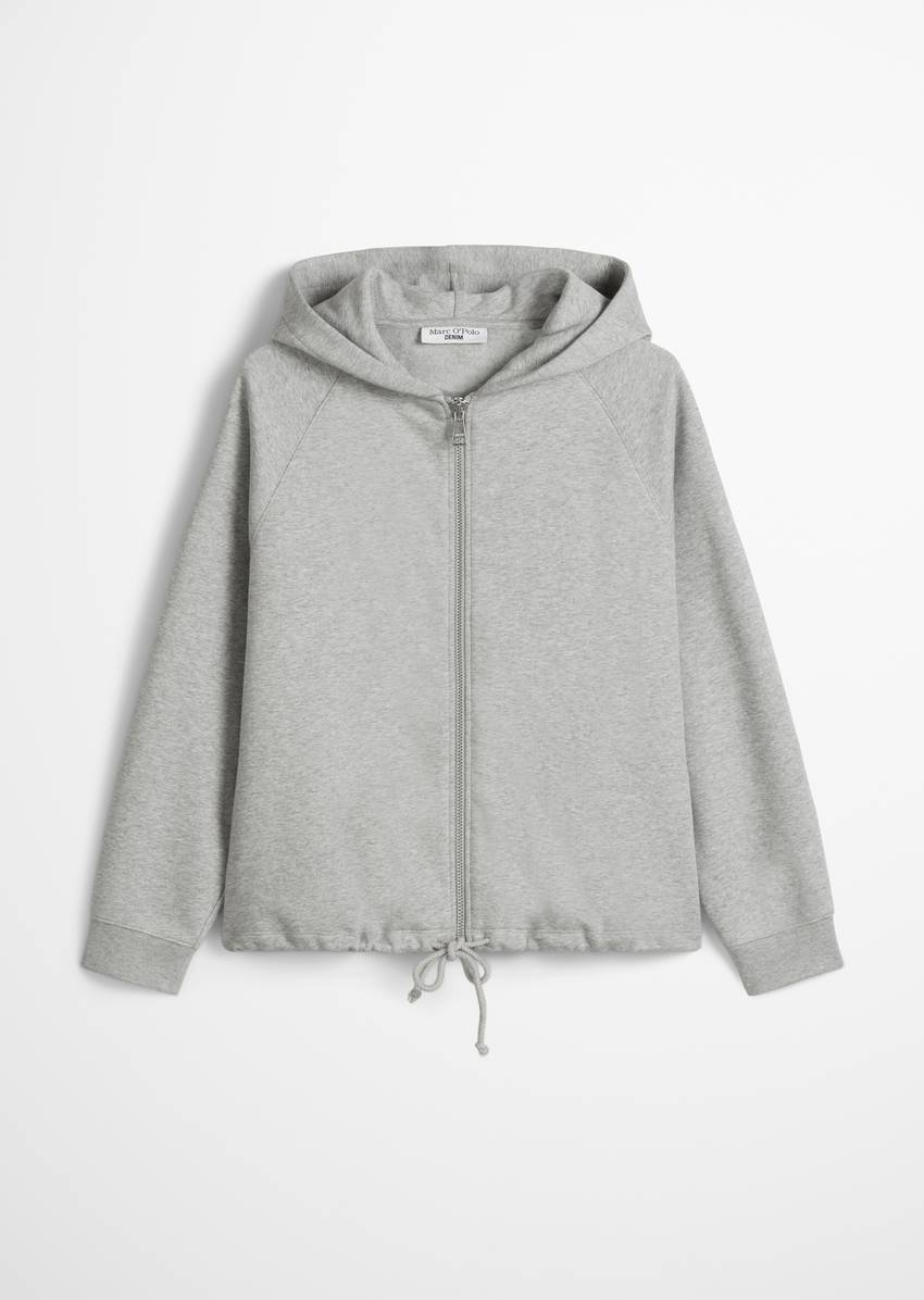 Sweat jacket regular made from a soft organic cotton blend