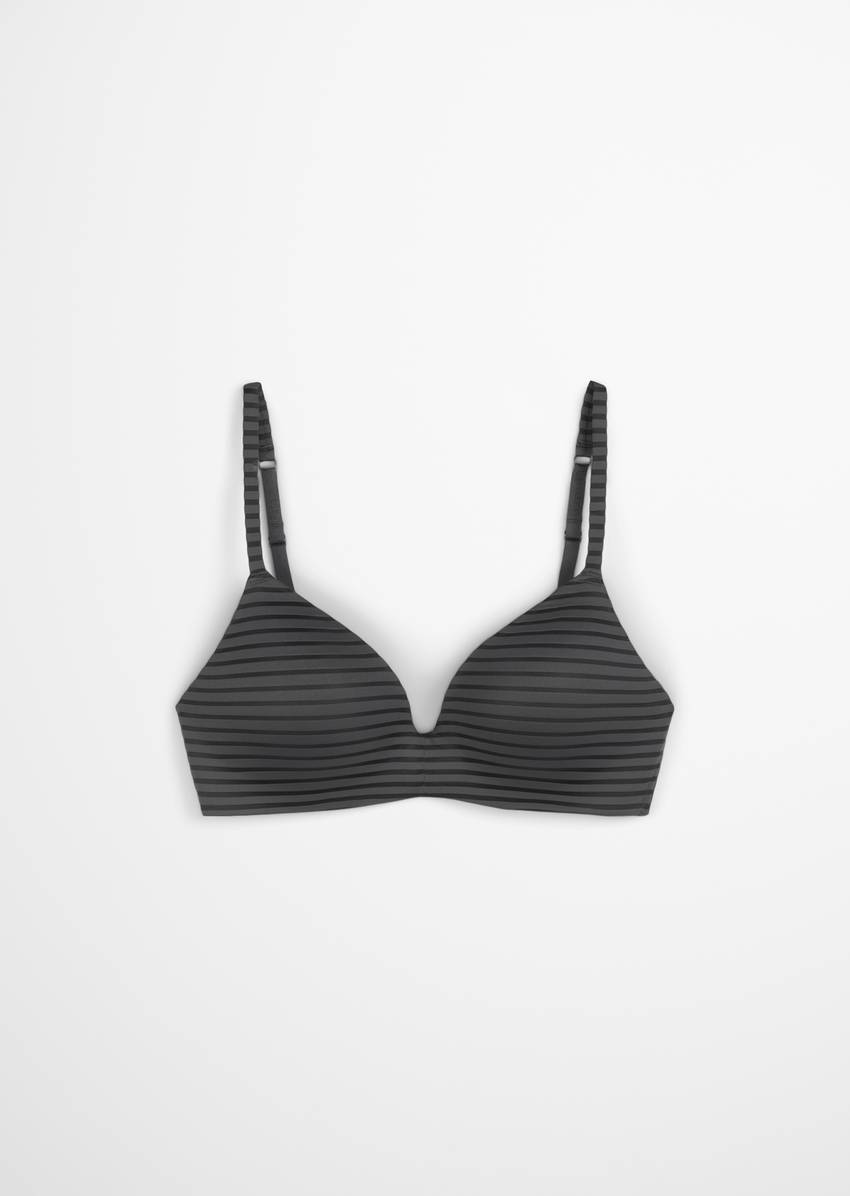 Cup bra made from recycled material