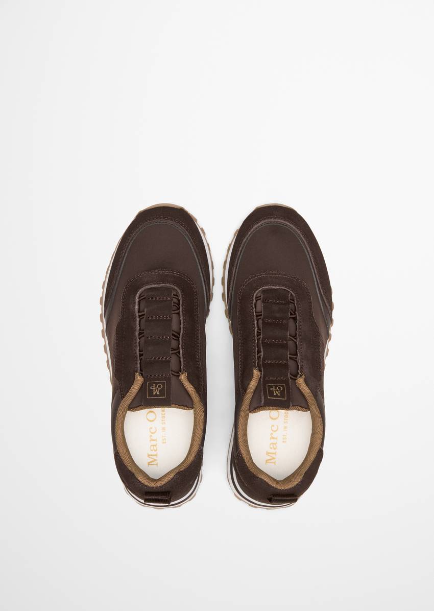 Slip-on sneaker model Bjorna made from suede and neoprene