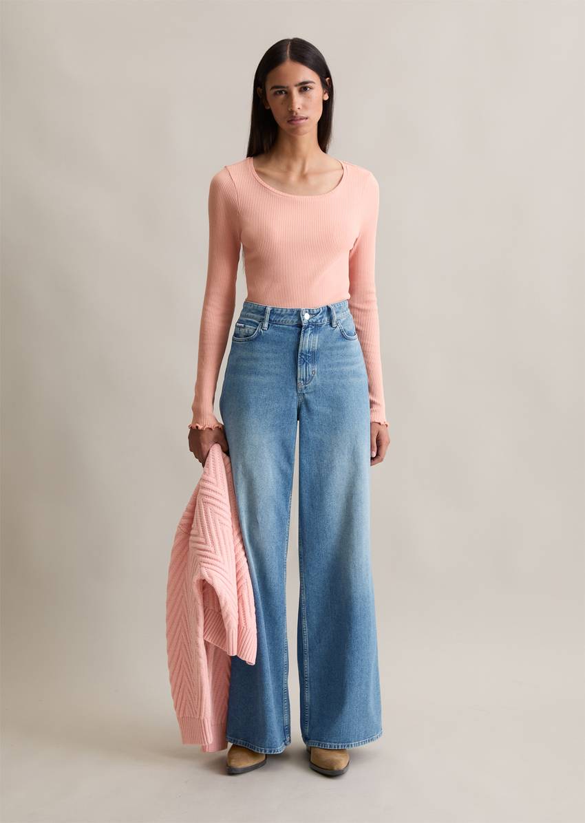 DfC longsleeve slim made from organic cotton stretch