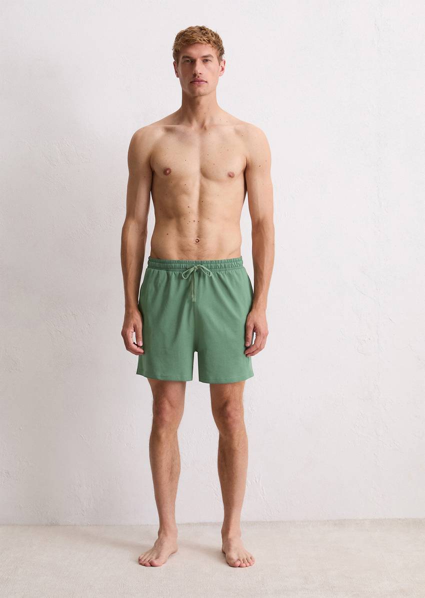Lounge jersey shorts made from organic cotton