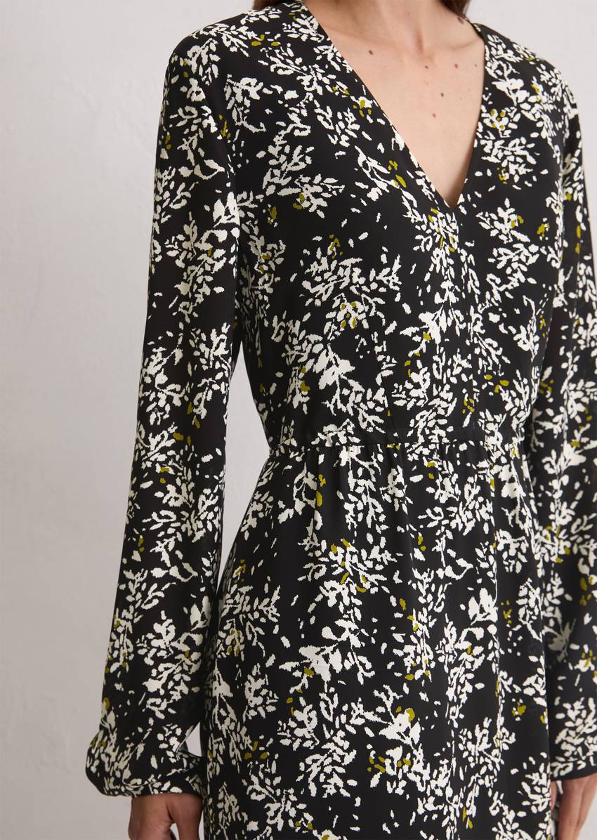 Dress shaped made from cupro-viscose-miy