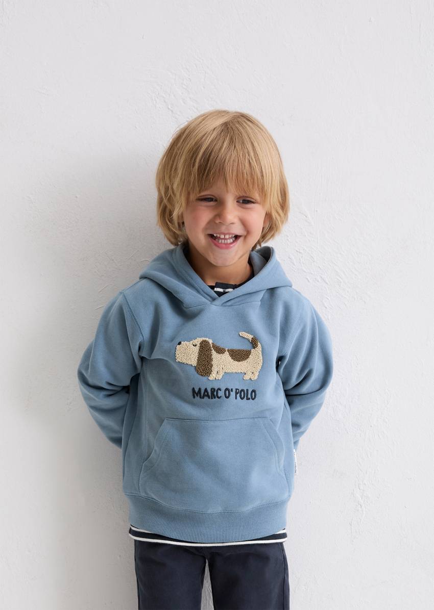 KIDS-BOYS Hoodie made from soft organic cotton sweat