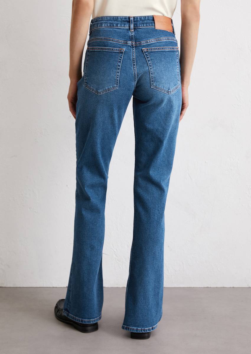 Jeans model Kiruna flared made from organic cotton blend stretch