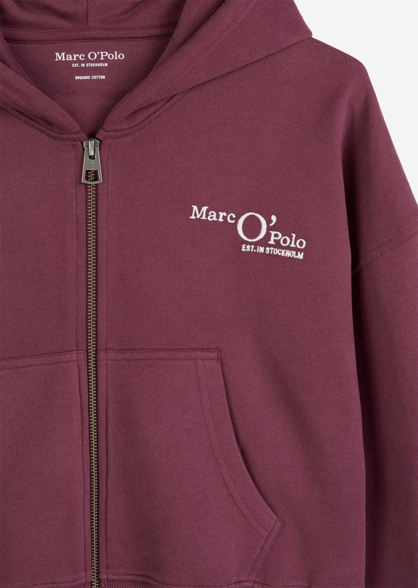 TEENS-GIRLS hooded sweat jacket in a loose relaxed fit