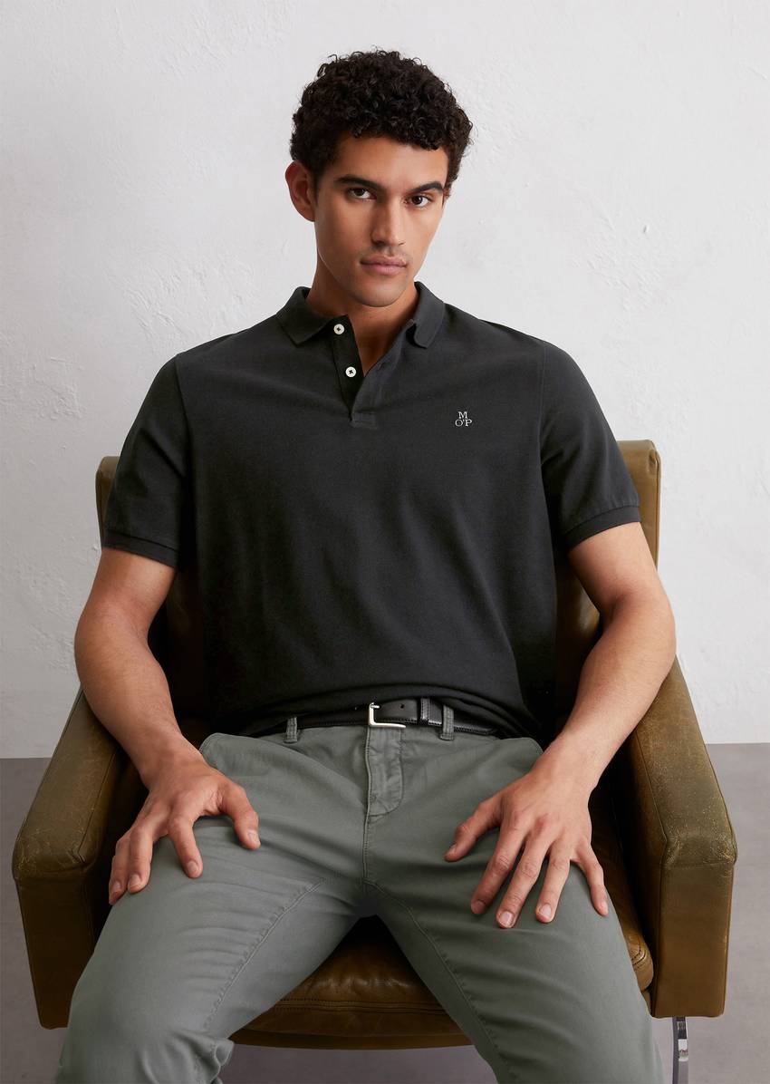 Piqué regular polo shirt Made of pure organic cotton