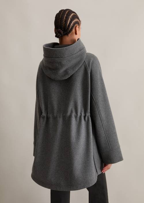 Wool parka regular with recycled wool