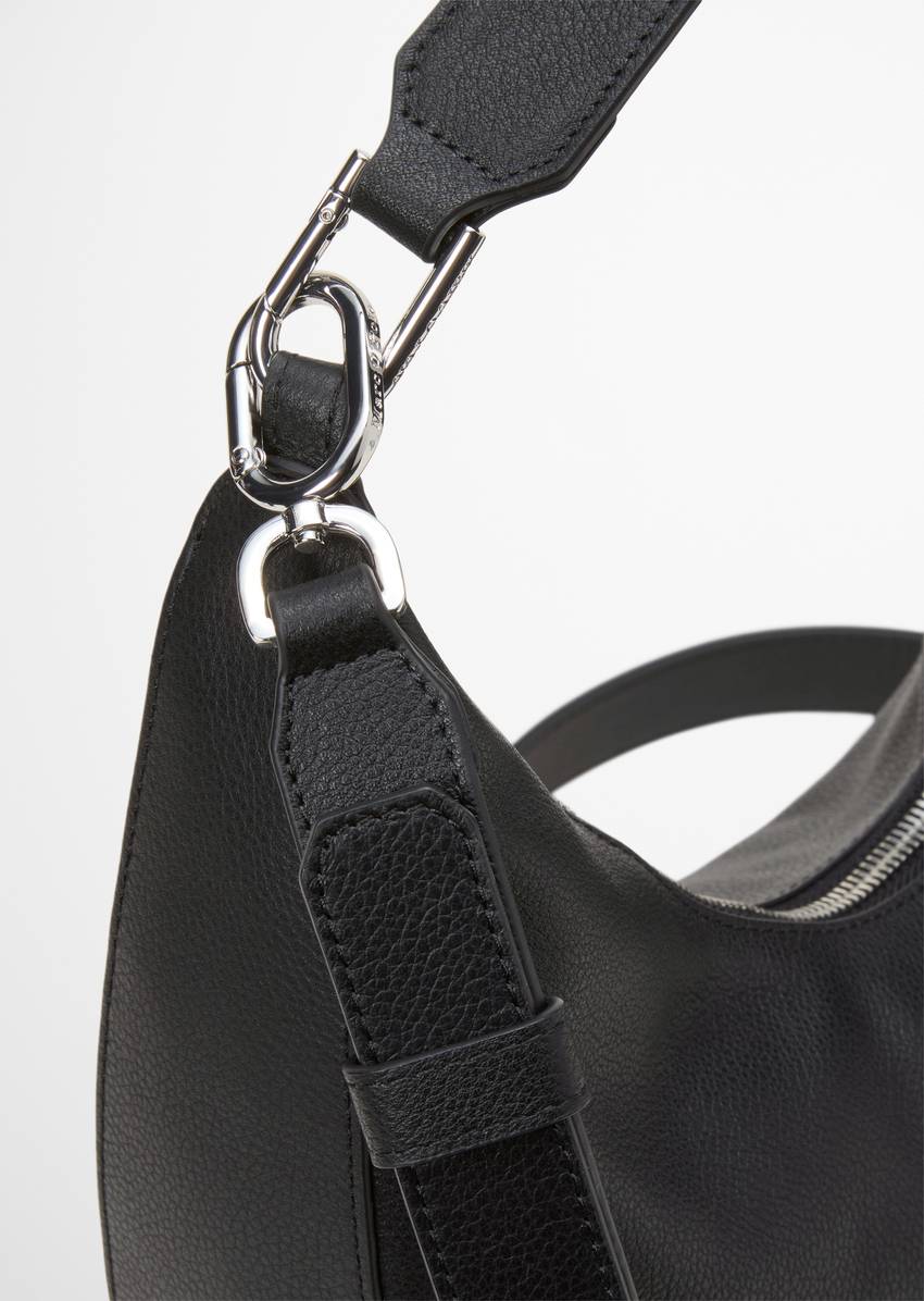 Crossbody bag small made from finely grained cowhide