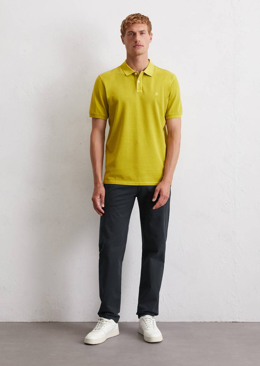 Piqué regular polo shirt made from organic cotton