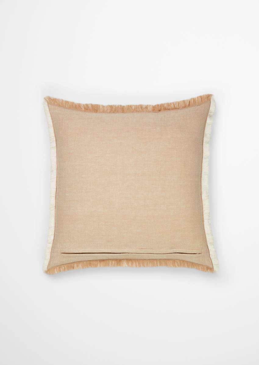 Decorative cushion model Fine Stripe made from organic cotton and linen